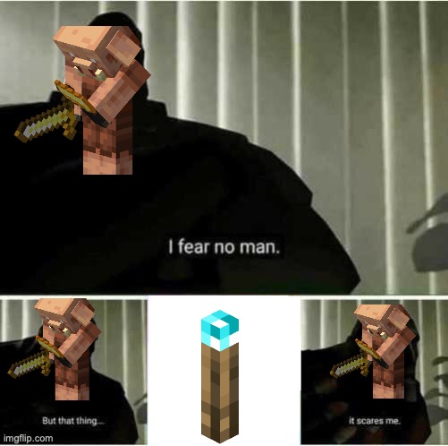 I fear no man | image tagged in i fear no man,piglin,minecraft | made w/ Imgflip meme maker