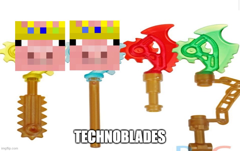 Ninjago technoblades LOL | TECHNOBLADES | image tagged in technoblade,ninjago | made w/ Imgflip meme maker