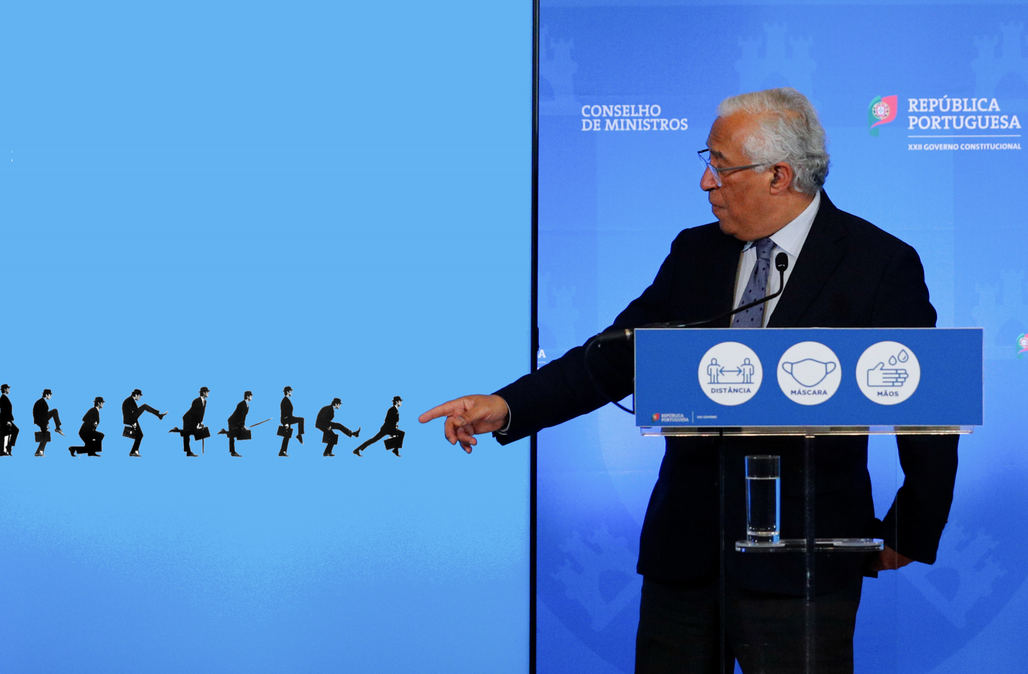 High Quality silly walking presentation Blank Meme Template