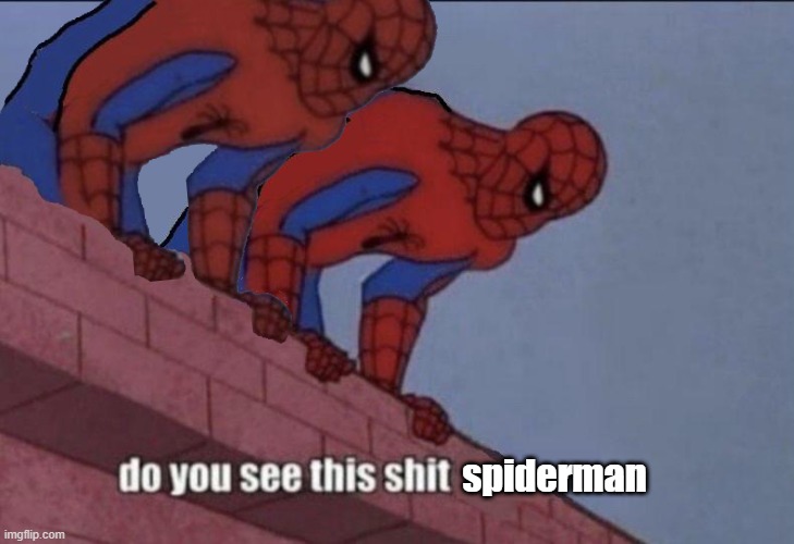 New temp | image tagged in do you see this shit spiderman | made w/ Imgflip meme maker