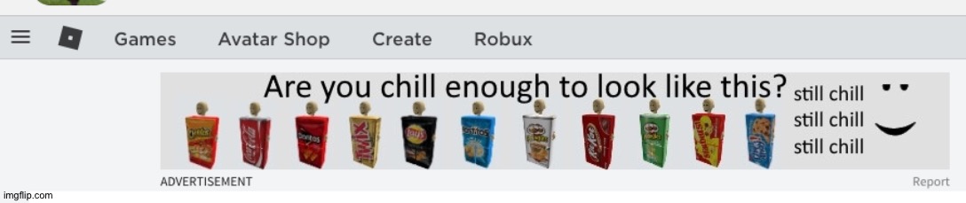 Found This Ad On Roblox Imgflip - ad robux