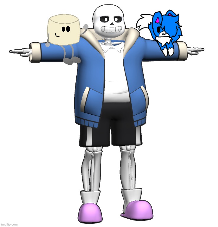 T-Posing Sans | image tagged in t-posing sans | made w/ Imgflip meme maker