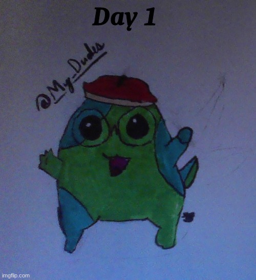 as a pokemon! I imagined them as a froggo TwT | Day 1 | made w/ Imgflip meme maker