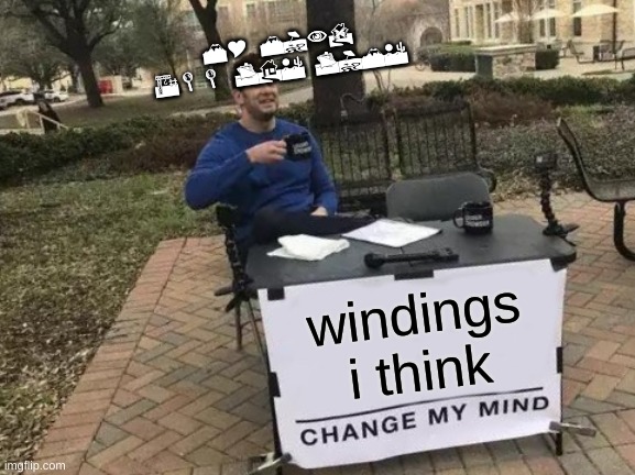 Change My Mind | MY MIND ALL THE TIME; windings i think | image tagged in memes,change my mind | made w/ Imgflip meme maker