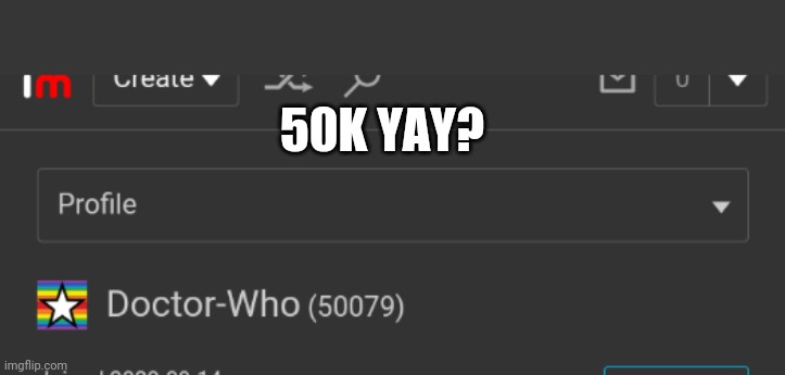 it's not that cool | 50K YAY? | image tagged in jd | made w/ Imgflip meme maker