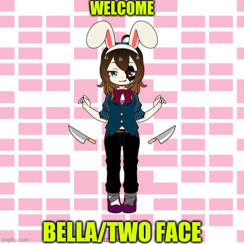 Killing spree, anyone? | WELCOME; BELLA/TWO FACE | made w/ Imgflip meme maker