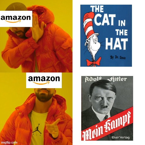 Amazon Tough Decisions | image tagged in memes,drake hotline bling | made w/ Imgflip meme maker