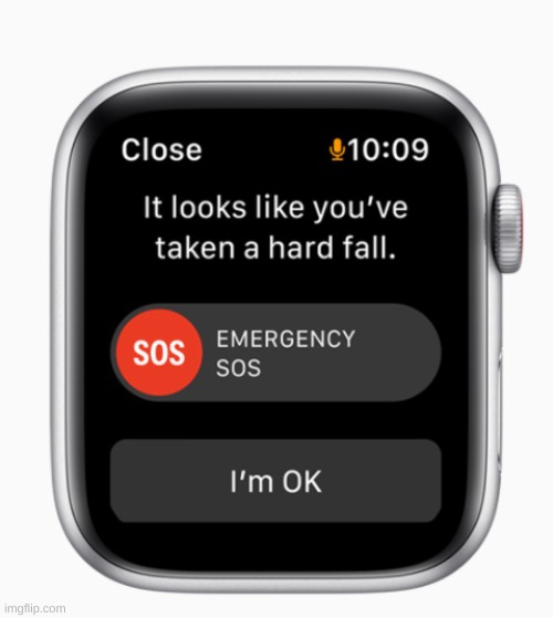 link in comment | image tagged in apple watch fall alarm,funny | made w/ Imgflip meme maker