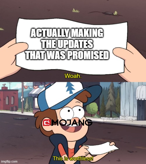 just an *sobbing* announcement (*falls to the ground*) | ACTUALLY MAKING THE UPDATES THAT WAS PROMISED | image tagged in this is worthless | made w/ Imgflip meme maker