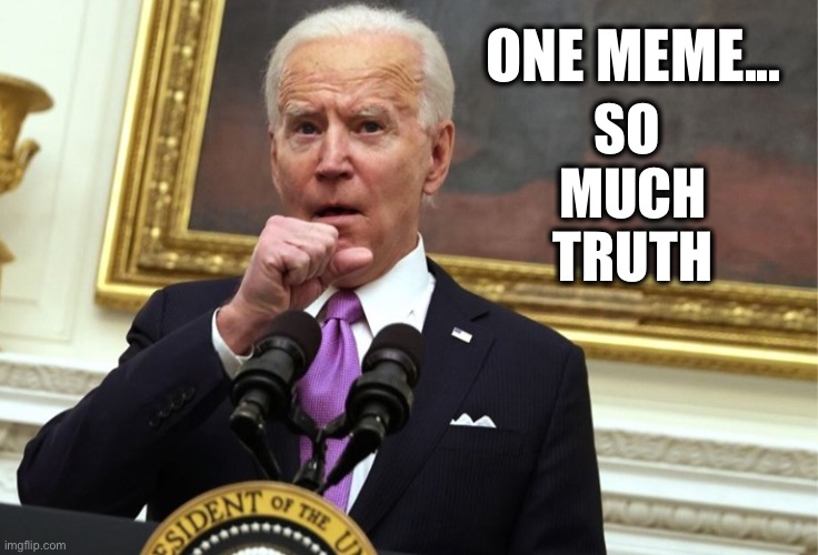Biden beeg | ONE MEME... SO 
MUCH
TRUTH | image tagged in biden beeg | made w/ Imgflip meme maker