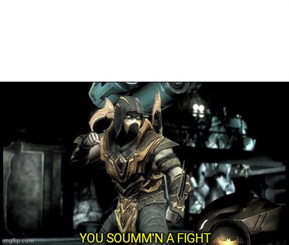 SCORPION READY TO FIGHT Blank Meme Template