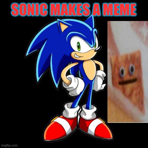 You're Too Slow Sonic | SONIC MAKES A MEME | image tagged in memes,you're too slow sonic | made w/ Imgflip meme maker
