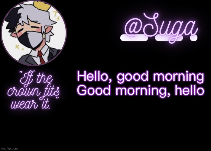 .-. | Hello, good morning
Good morning, hello | image tagged in ranboo | made w/ Imgflip meme maker