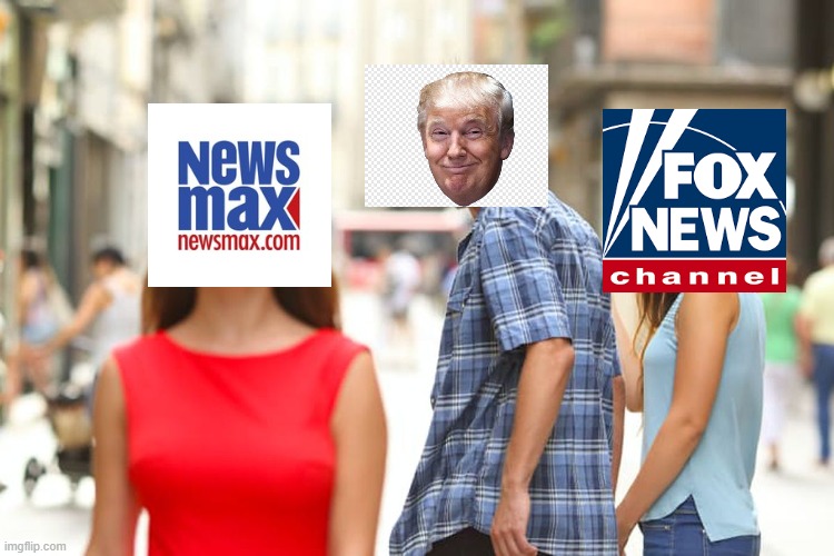 *Conspiracy theories intensify*(Why is the trump head broken???) | image tagged in memes,distracted boyfriend | made w/ Imgflip meme maker