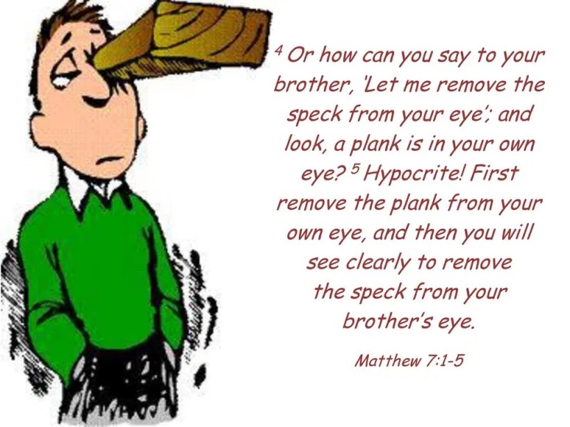 High Quality Matthew 7:5 Blank Meme Template