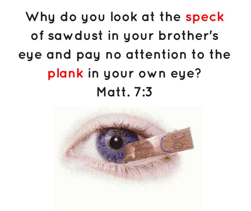 Matthew 7:3 Blank Meme Template