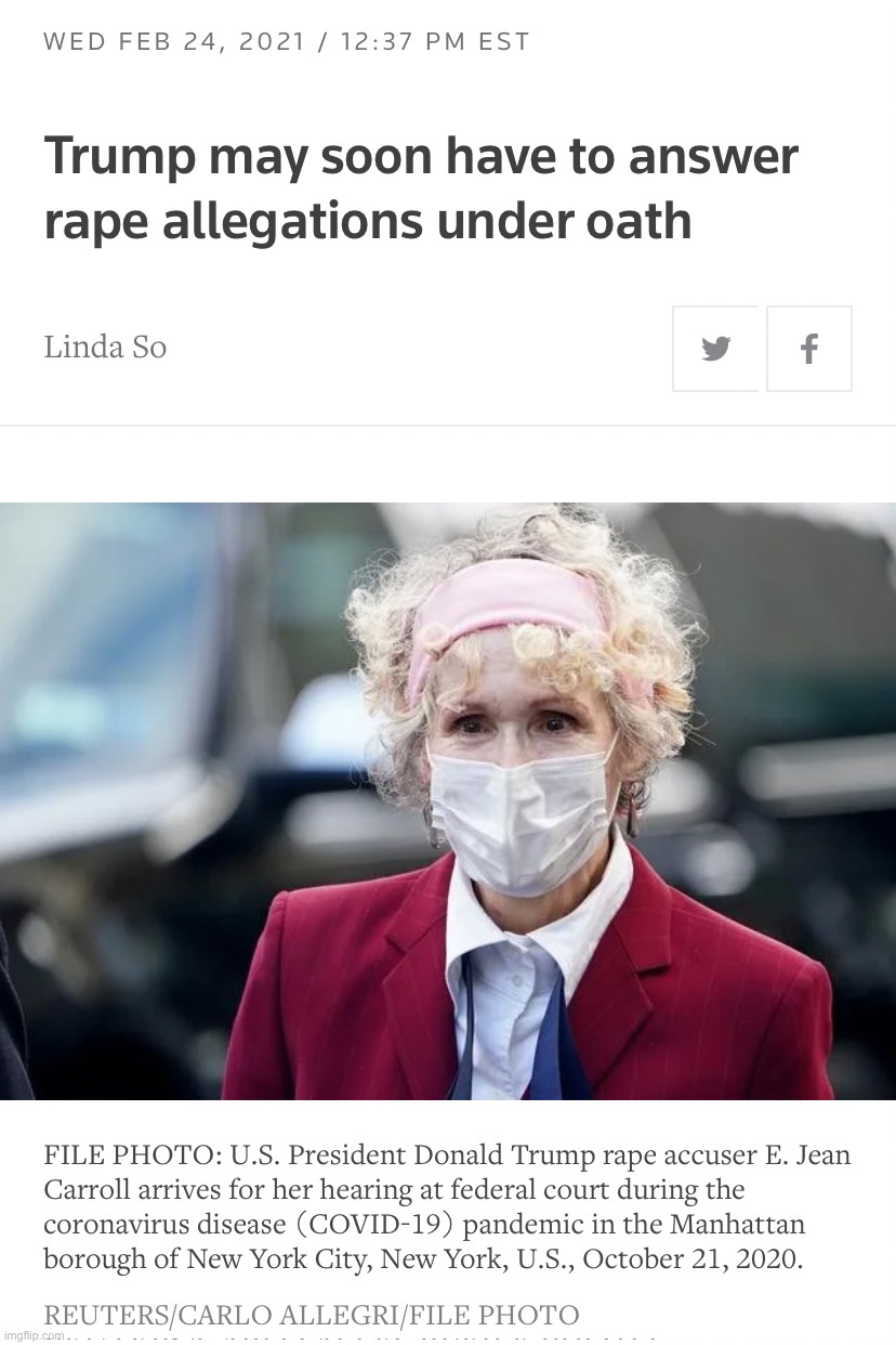 E. Jean Carroll's case progresses. | made w/ Imgflip meme maker