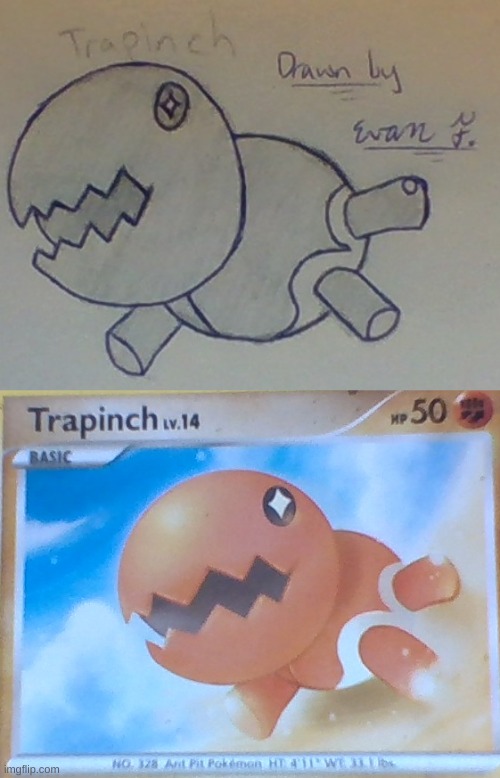 Trapinch | image tagged in art,pokemon,hand drawn | made w/ Imgflip meme maker