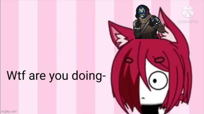 FF6 told me to show his shoulder cayde so -w- | image tagged in lit wtf | made w/ Imgflip meme maker