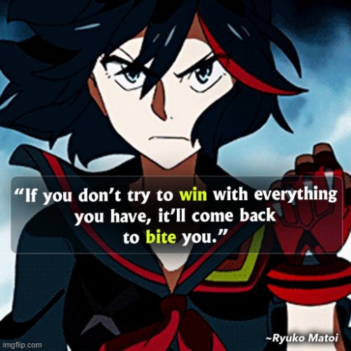 gonna start posting a few inspirational anime quotes | made w/ Imgflip meme maker