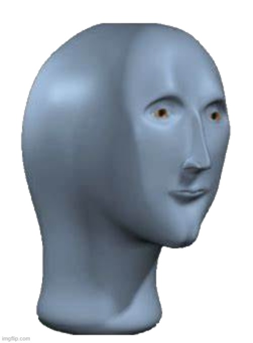 Blue Meme Man transparent | image tagged in blue meme man transparent | made w/ Imgflip meme maker