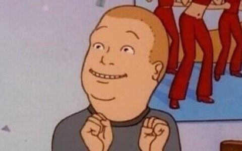 High Quality Bobby Hill Excited Blank Meme Template