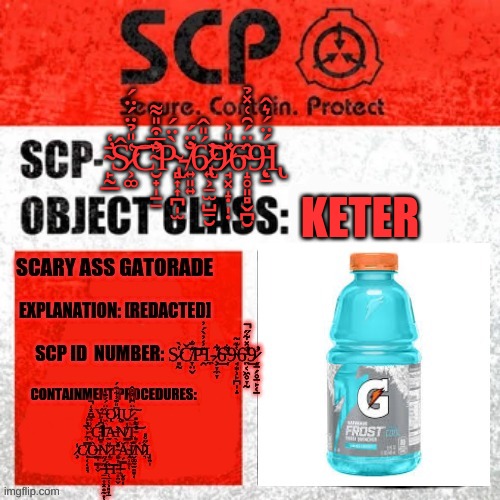 SCP Label Template: Explained - Imgflip