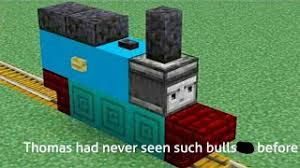 High Quality Minecraft Thomas Blank Meme Template