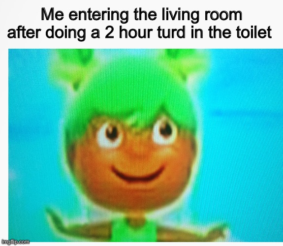 Tbh it's true | Me entering the living room after doing a 2 hour turd in the toilet | image tagged in funny | made w/ Imgflip meme maker