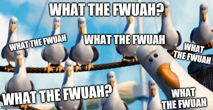 Nemo Birds | WHAT THE FWUAH? WHAT THE FWUAH; WHAT THE FWUAH; WHAT THE FWUAH; WHAT THE FWUAH? WHAT THE FWUAH | image tagged in nemo birds | made w/ Imgflip meme maker