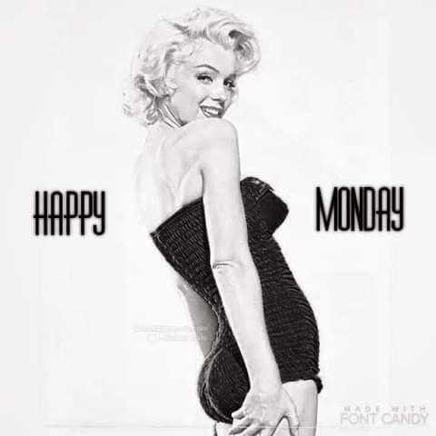 High Quality Marilyn Monroe Happy Monday Blank Meme Template