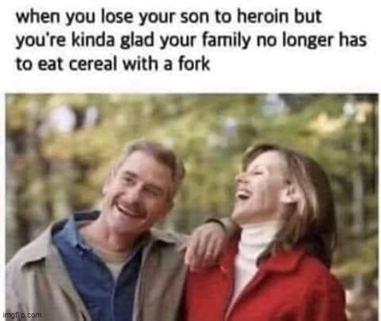 TFW you get your spoons back | image tagged in repost,heroin,don't do drugs,drugs are bad,drugs,spoon | made w/ Imgflip meme maker