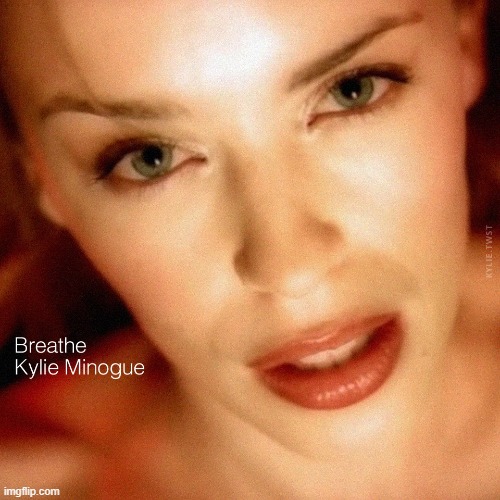 [uncomfortably close indie pop close-ups] | image tagged in kylie breathe | made w/ Imgflip meme maker