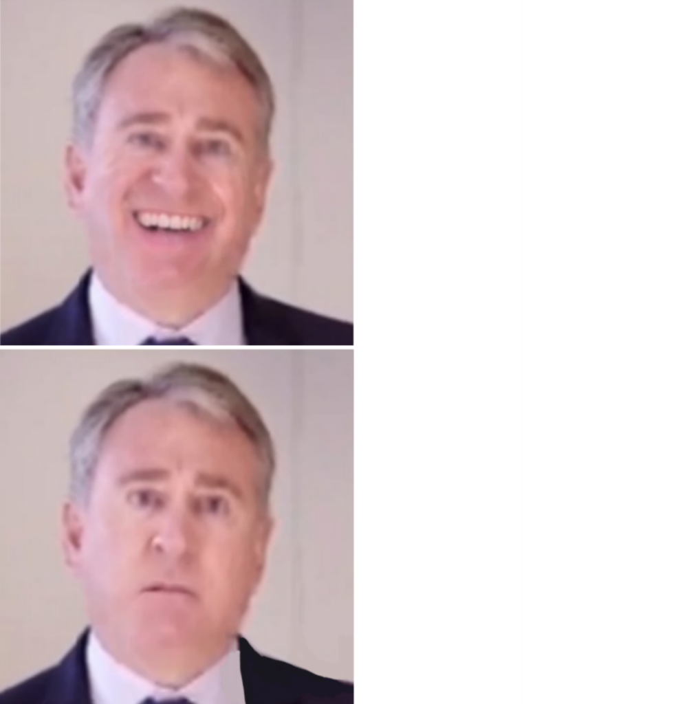 High Quality Ken Griffin Shits himself Blank Meme Template