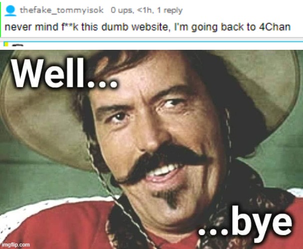 And another one gone | image tagged in tombstone curly bill well bye unfollow | made w/ Imgflip meme maker