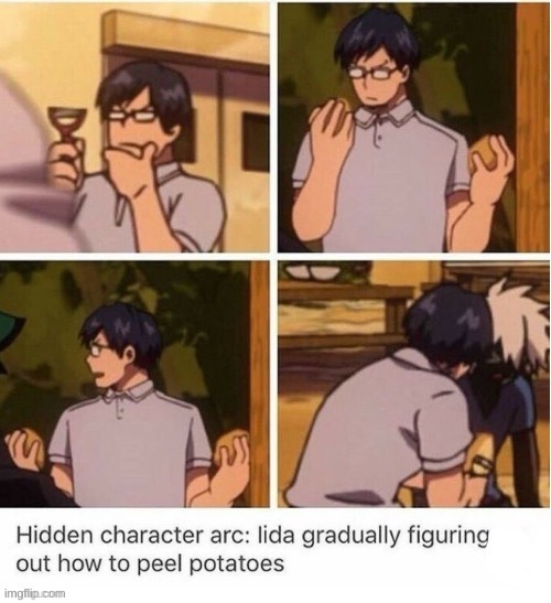 (This isn't mine btw) I-.. Iida do you need help there? | made w/ Imgflip meme maker