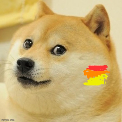Doge has a tatoo | image tagged in memes,doge | made w/ Imgflip meme maker