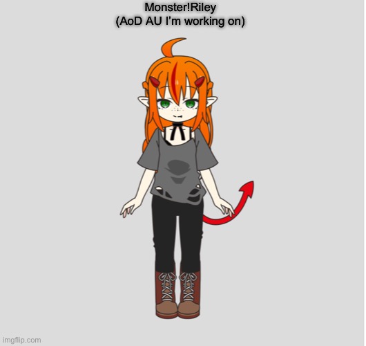 Monster!Riley
(AoD AU I’m working on) | made w/ Imgflip meme maker