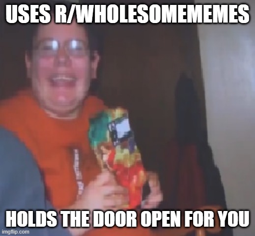 Wholesome Frid | USES R/WHOLESOMEMEMES; HOLDS THE DOOR OPEN FOR YOU | image tagged in bringbackfrid,smile,smiling,boi | made w/ Imgflip meme maker