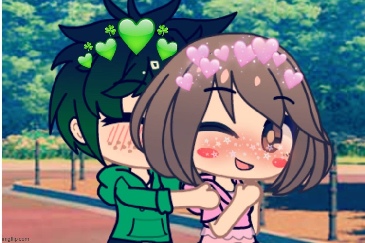 don't mind me, just posting edits for my favorite ship | image tagged in izuocha | made w/ Imgflip meme maker