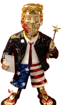 High Quality Donald Trump CPAC statue transparent Blank Meme Template