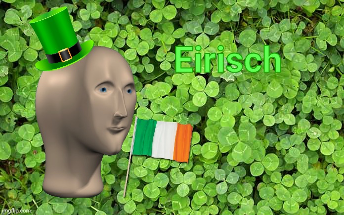 Meme Man wants to bless a lucky St. Patrick's Day to y'all. | Eirisch | image tagged in st patrick's day,meme man,lucky,clover,shamrock,memes | made w/ Imgflip meme maker