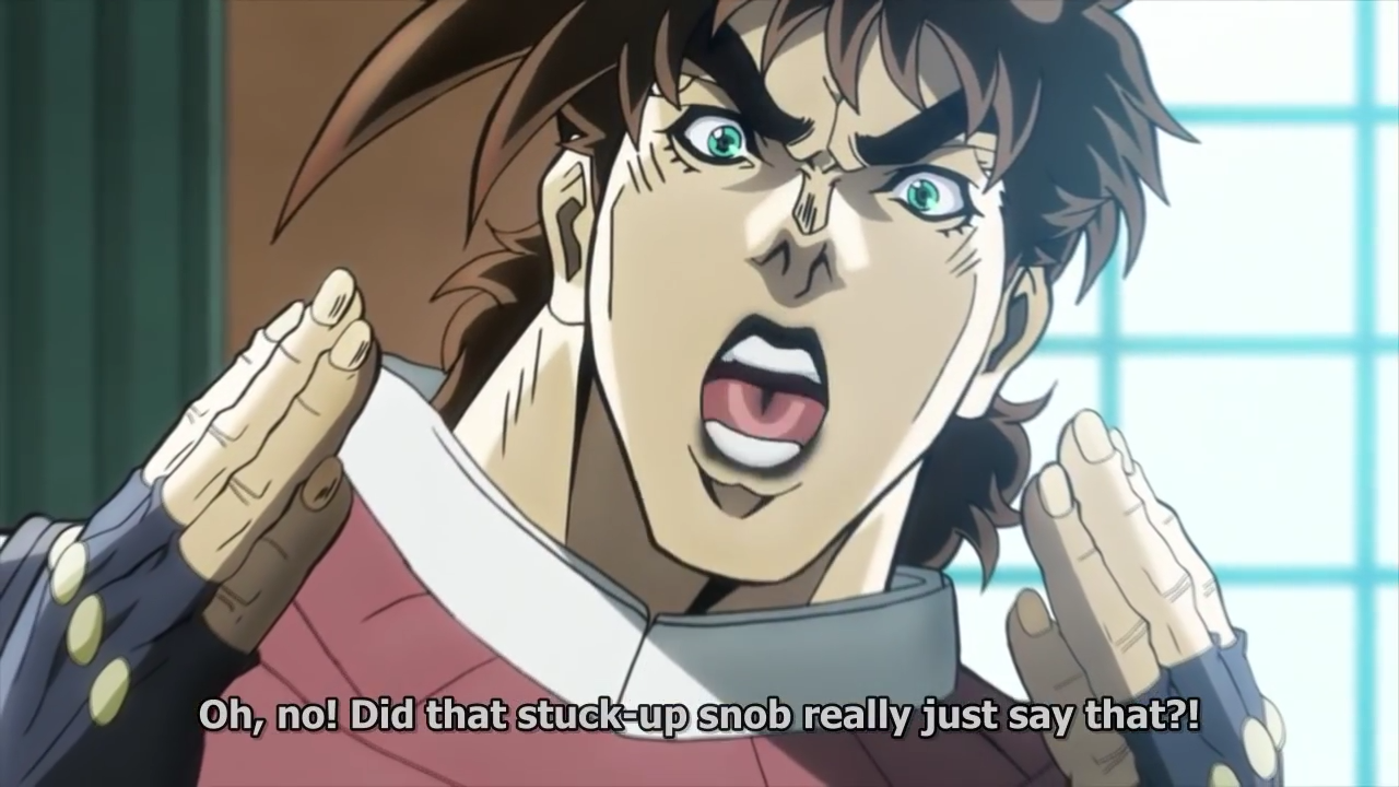 High Quality JoJo's Bizarre Adventure Joseph Joestar Did that stuck-up snob Blank Meme Template