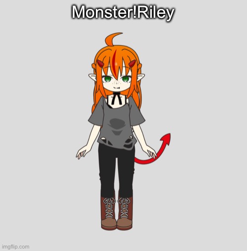 Ask and Dare monster!Riley | Monster!Riley | made w/ Imgflip meme maker