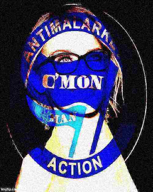 Kylie Antimalarkey action deep-fried 2 Blank Meme Template