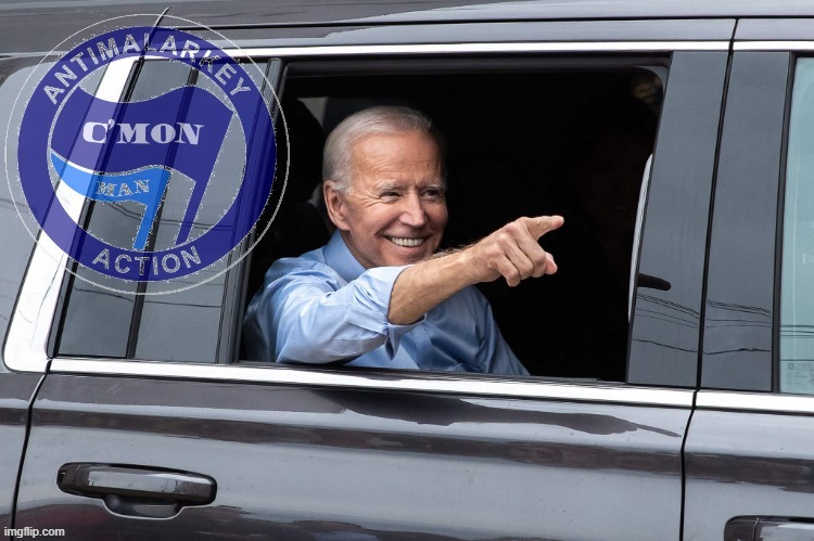 Joe Biden antimalarkey action | image tagged in joe biden antimalarkey action | made w/ Imgflip meme maker