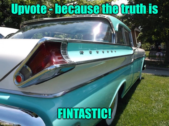 Upvote - because the truth is FINTASTIC! | made w/ Imgflip meme maker