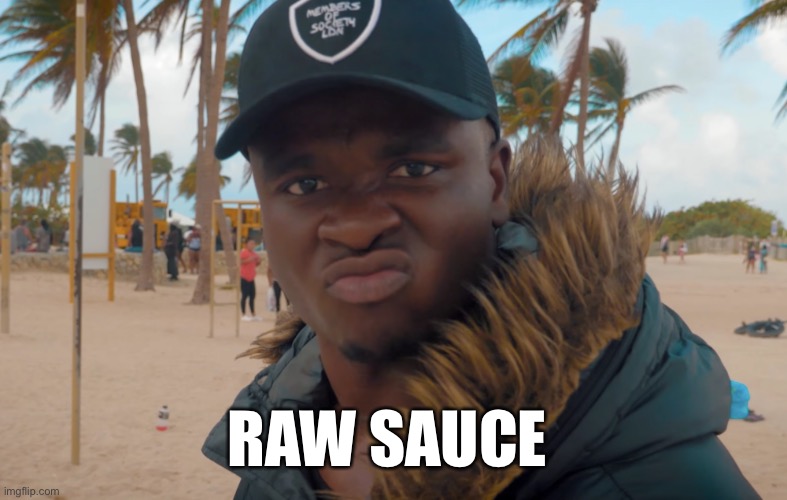 Just Sauce | RAW SAUCE | image tagged in big shaq,sauce,reddit | made w/ Imgflip meme maker