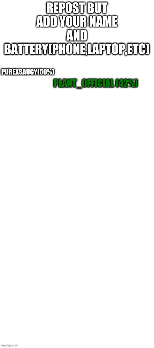 PLANT_OFFICIAL (42%) | made w/ Imgflip meme maker