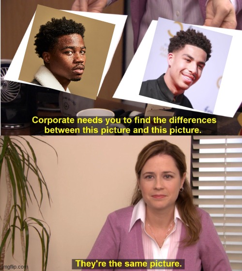 i watch blackish sometimes lol | image tagged in memes,they're the same picture | made w/ Imgflip meme maker